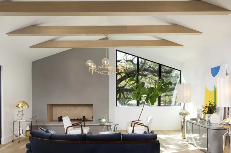 42 Beautiful Gray Living Room Ideas for Peaceful Spaces 17 Gray Sideboard