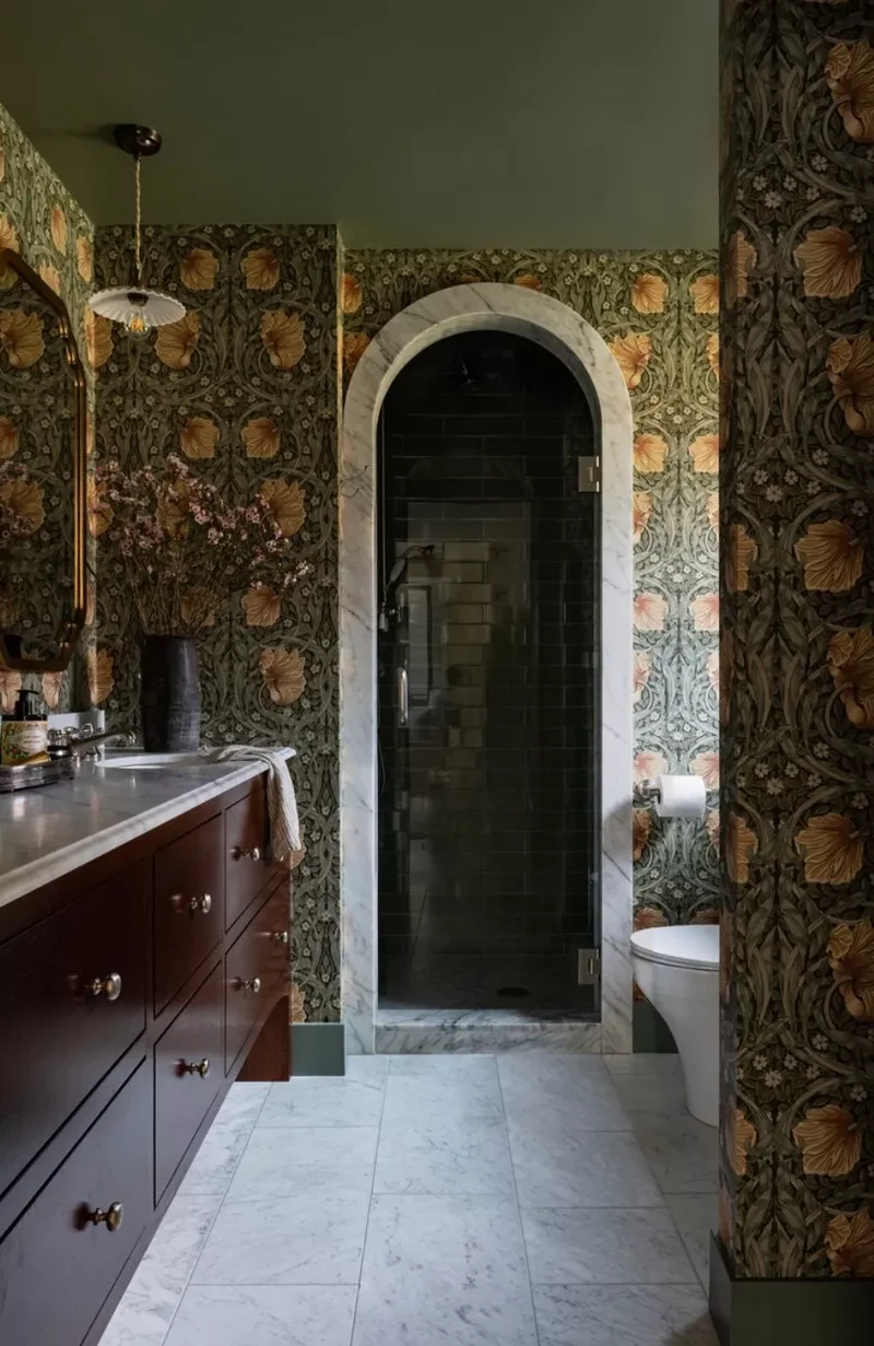 Green Bathroom Ceiling