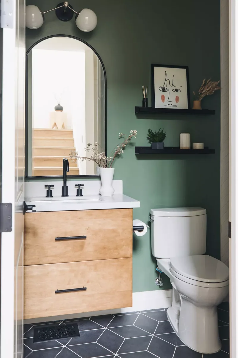 41 Bathroom Paint Color Ideas to Transform Your Space 25 Green