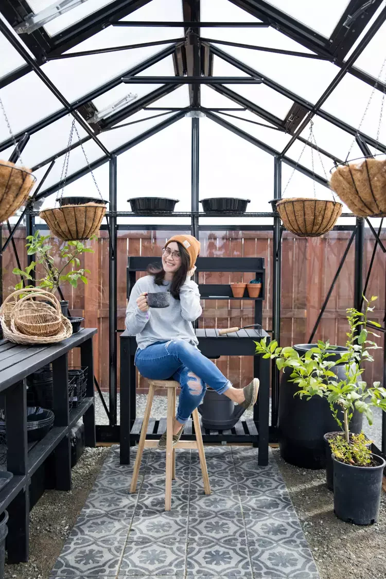 35 DIY Backyard Garden Projects to Transform Your Space 24 Greenhouse With Custom Flooring
