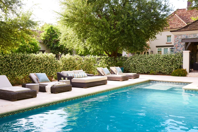 20 Stunning Pool Landscaping Ideas to Design Your Backyard Oasis 5 Grow Hedges for Privacy