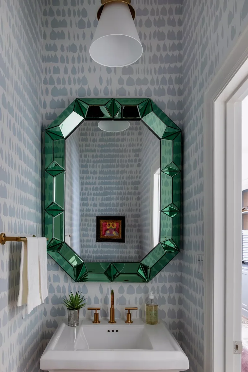 Half Bath Statement Mirror