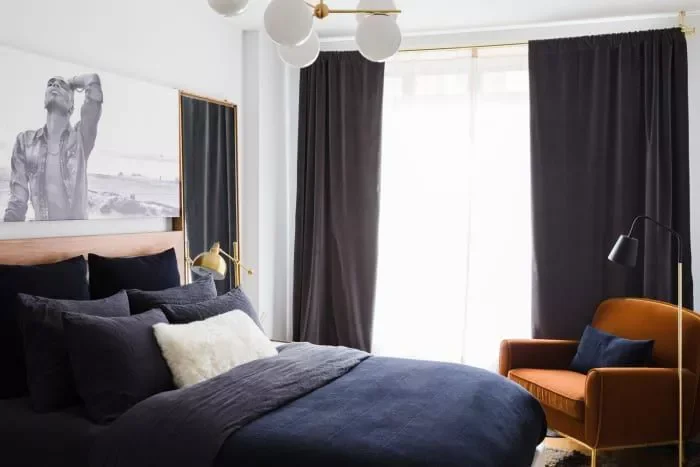 52 Small Bedroom Ideas That Maximize Your Compact Space 12 Hang Black-Out Curtains