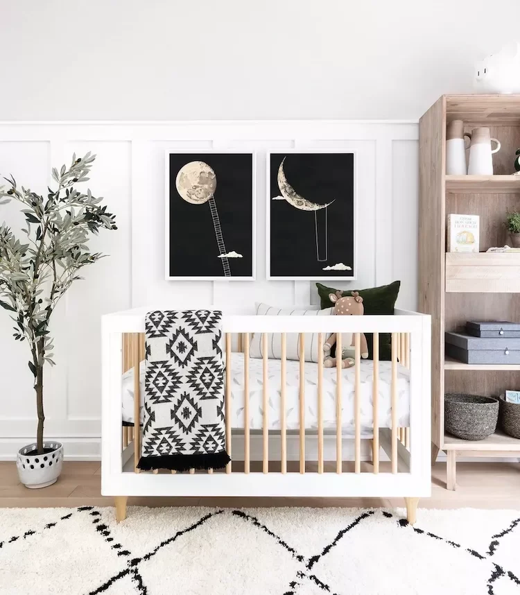 43 Nursery Design Ideas for a Charming Baby Room Space 42 Hang Cosmic Art