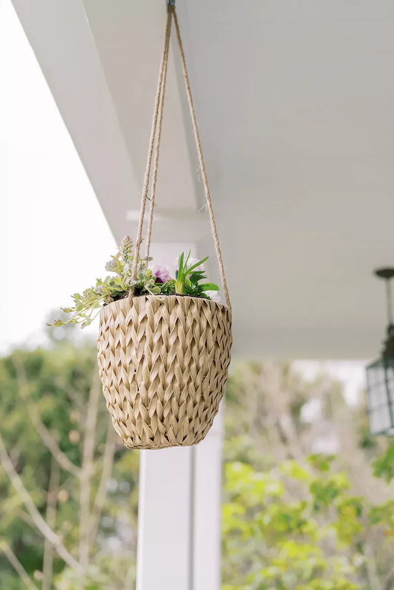 43 Budget-Friendly Backyard Makeover Ideas You'll Love 7 Hang Flower Pots
