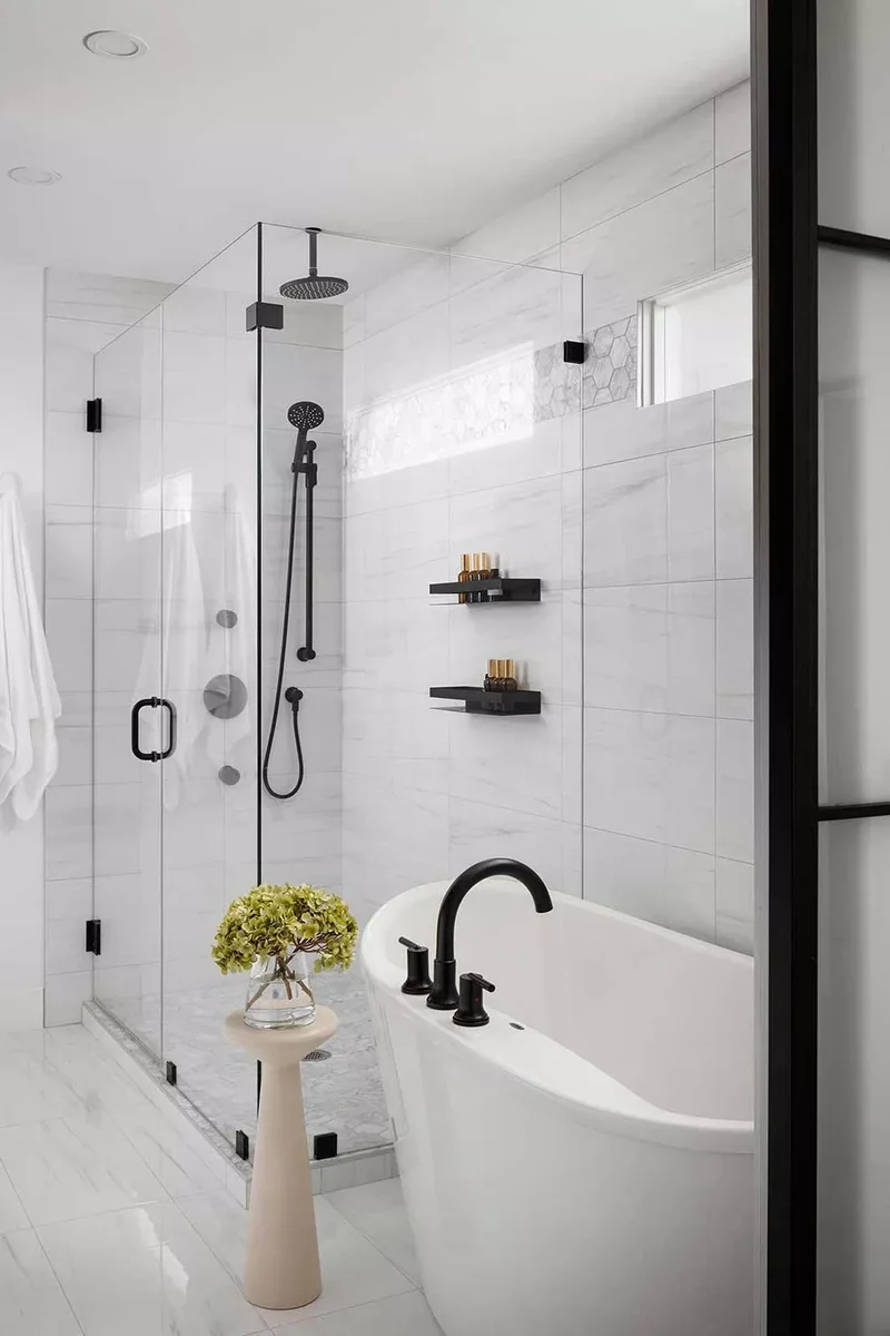 43 Bathroom Storage Solutions for More Space and Style 10 Hang Shelves Inside the Shower