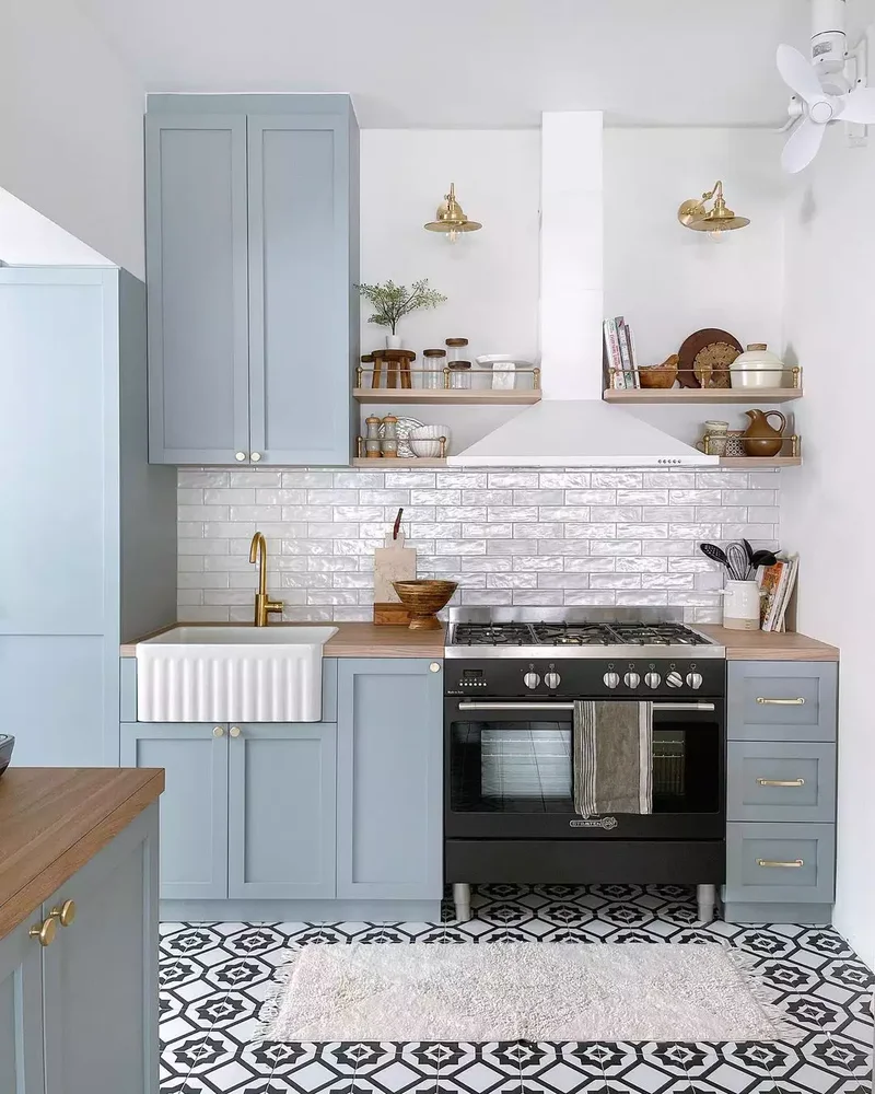 22 Budget-Friendly Small Kitchen Ideas That Create Impact 6 Hang Some Sconces