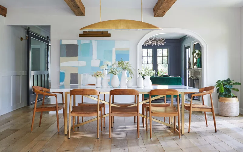 49 Dining Room Design Ideas to Transform Your Space 31 Hang Statement Artwork