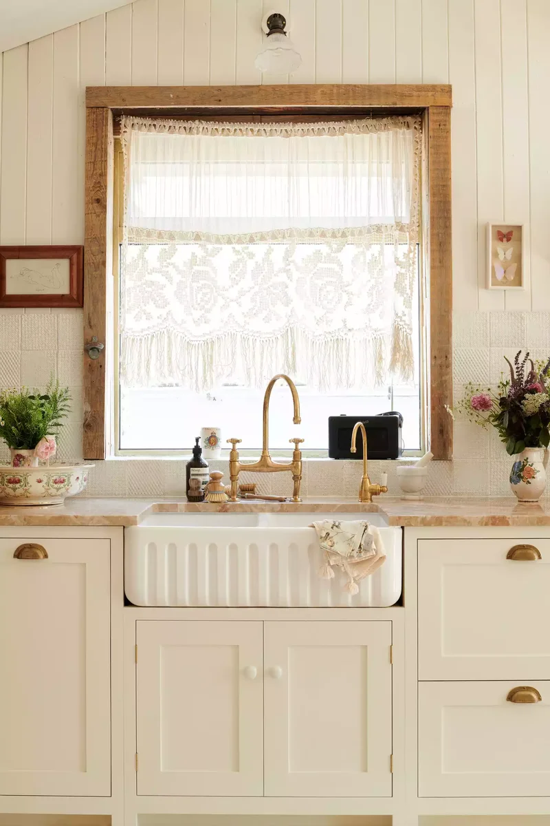 Hang Vintage Lace Curtains