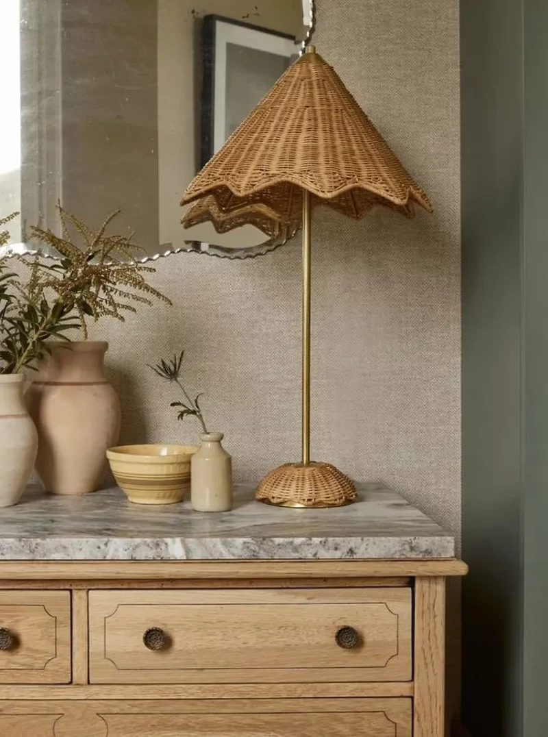 36 Beautiful Dresser Styling Ideas You Need to See Today 24 Hang Wallpaper Behind the Dresser