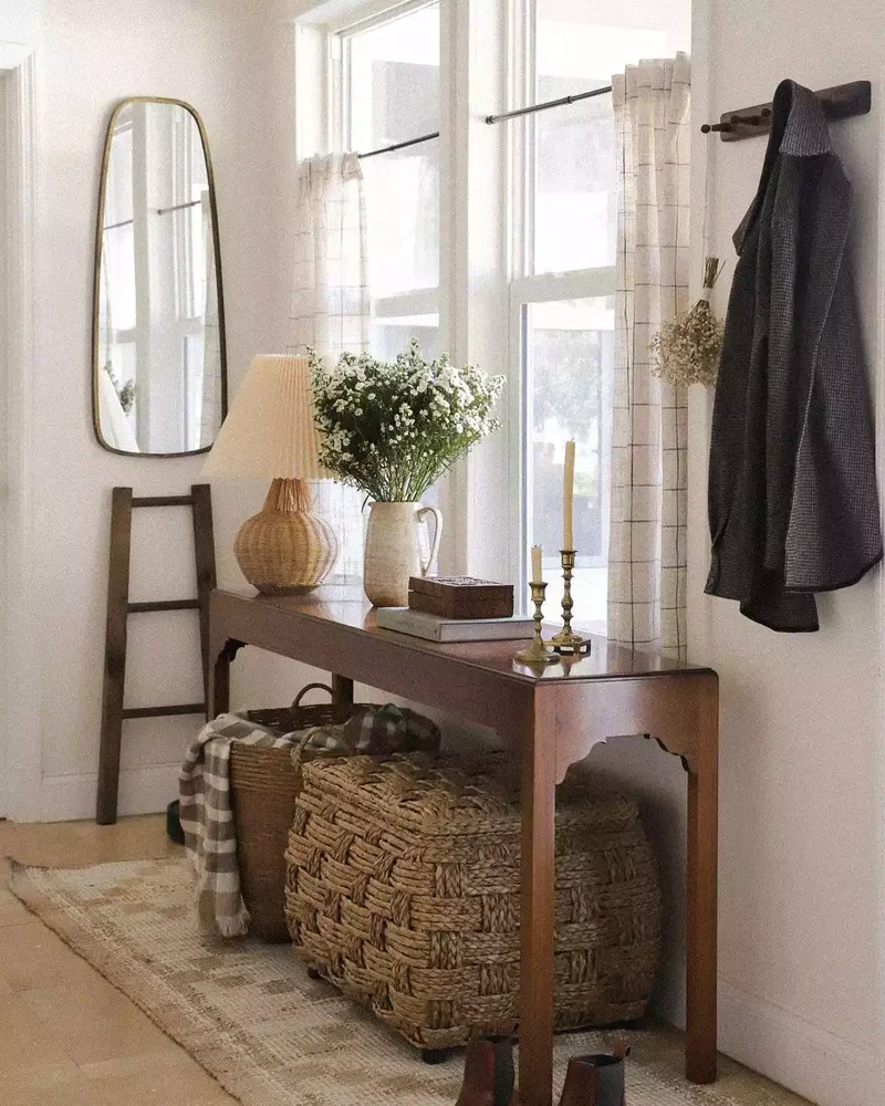 51 Entryway Mirror Ideas That Make Your Space Feel Larger 24 Hang a Mirror on a Side Wall