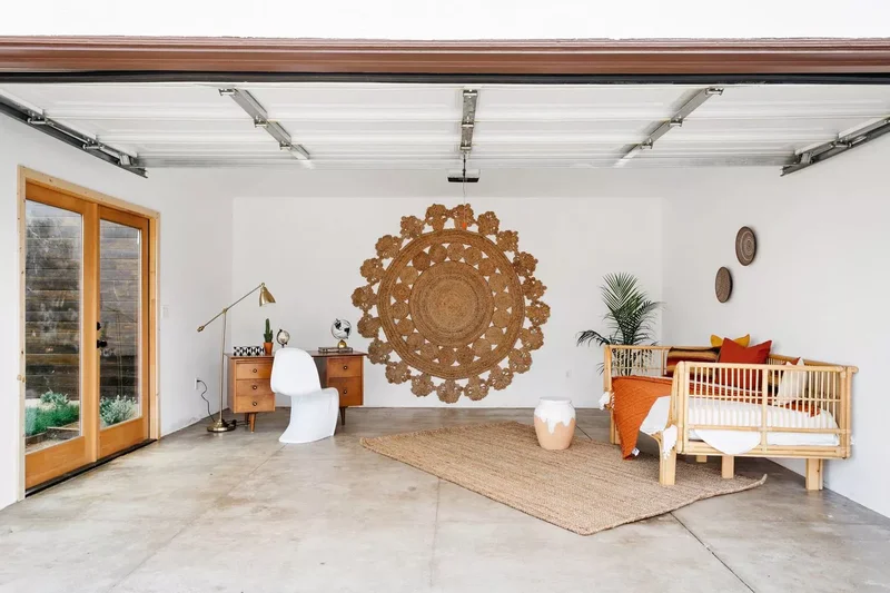 23 Garage Decorating Ideas to Transform Inside and Out 7 Hang a Rug on the Wall