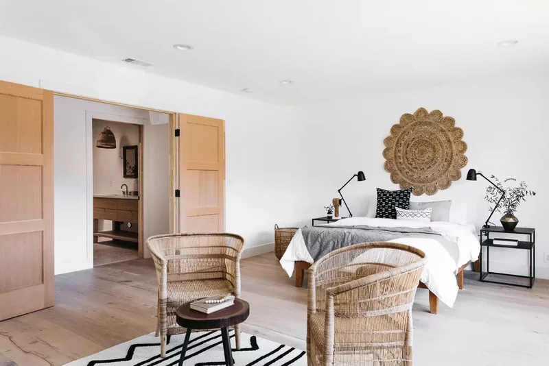 47 Bohemian Bedroom Designs That Feel Relaxed and Unique 3 Hang a Rug on the Wall