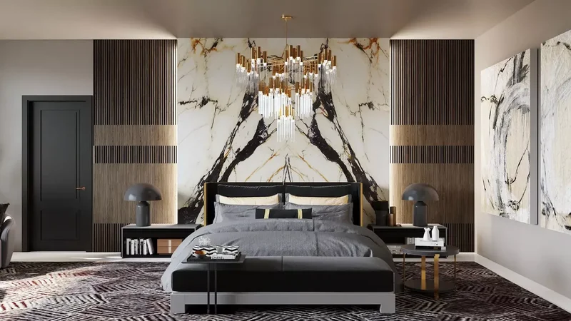 32 Maximalist Bedroom Ideas for More-Is-More Enthusiasts 32 Hang a Statement Chandelier