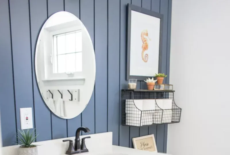 17 Stylish Over the Toilet Storage Ideas for Your Bathroom 4 Hang a Wire Bin