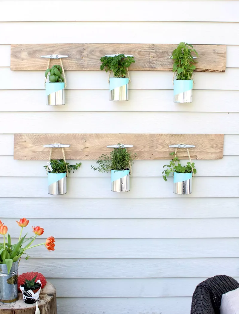 36 Creative DIY Patio Ideas to Upgrade Your Backyard 21 Hang an Herb Garden