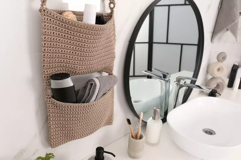 32 Clever and Beautiful Towel Storage Solutions 4 Hang an Organizer