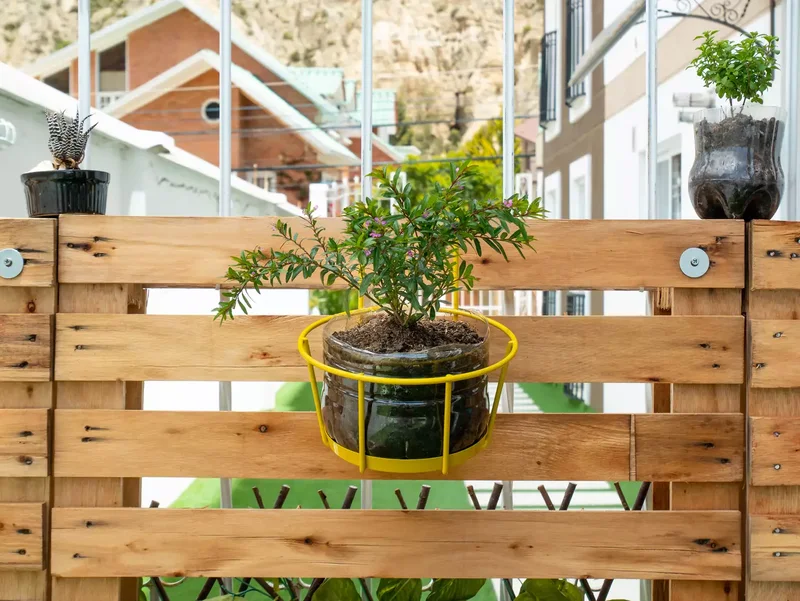 Hanging Pallet Planters