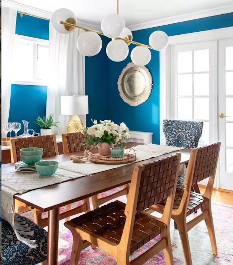 40 Beautiful Blue Dining Rooms You'll Want to Recreate 21 Happy Hues