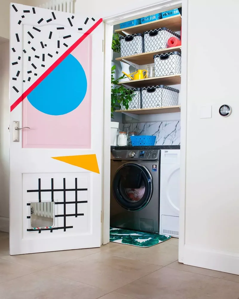 30 Creative Door Painting Ideas for Your Home Interior 10 Happy Shapes