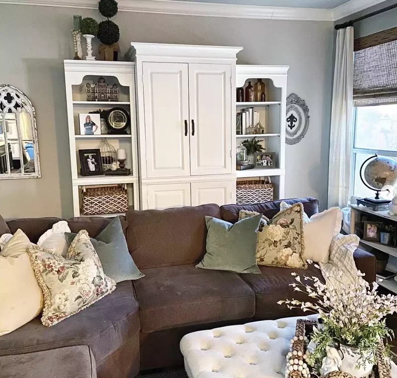 30 Dark Brown Couch Living Room Designs You'll Love 27 Have Fun With Curtains