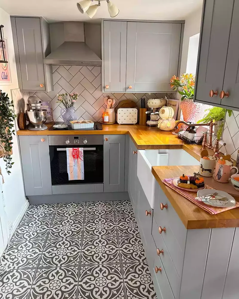 22 Budget-Friendly Small Kitchen Ideas That Create Impact 22 Have Fun With Flooring