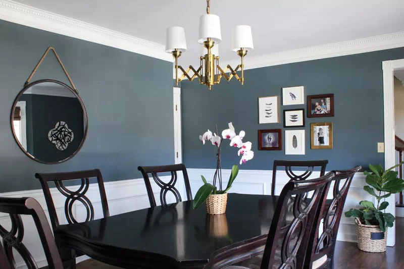 40 Beautiful Blue Dining Rooms You'll Want to Recreate 3 Hazy Blue