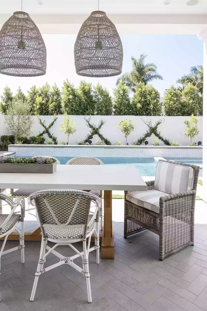 36 Concrete Patio Designs to Transform Your Backyard 21 Herringbone Block Concrete Patio