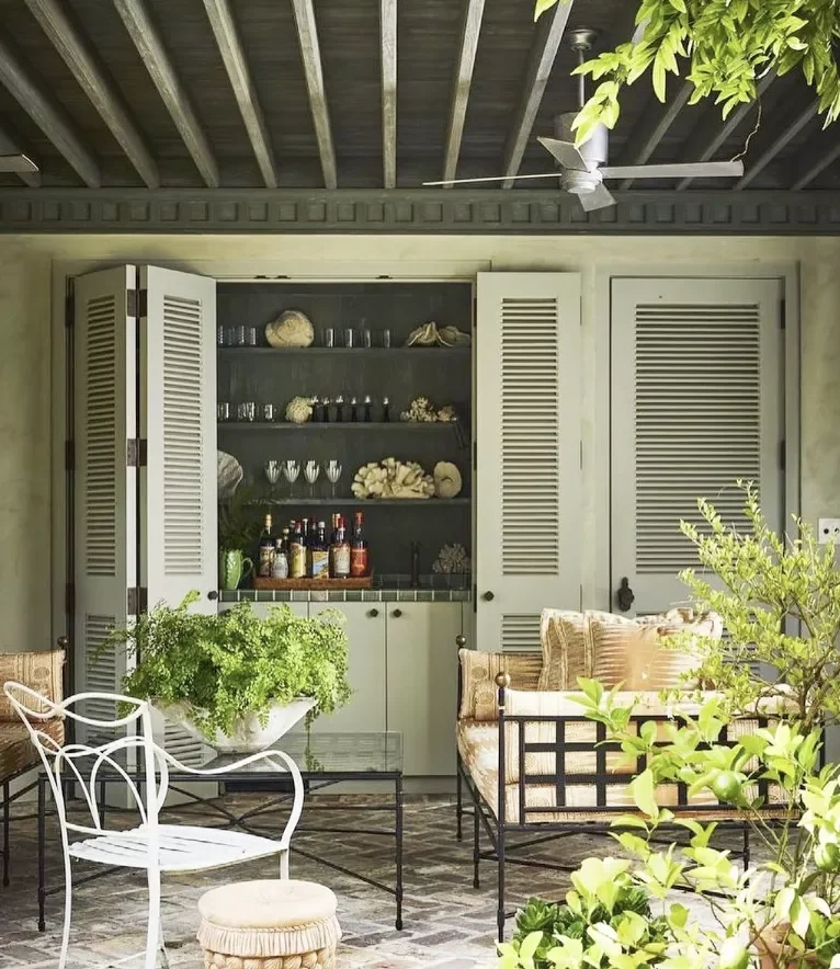 Herringbone Brick Patio