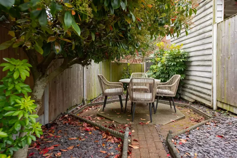 Hexagonal Brick Patio