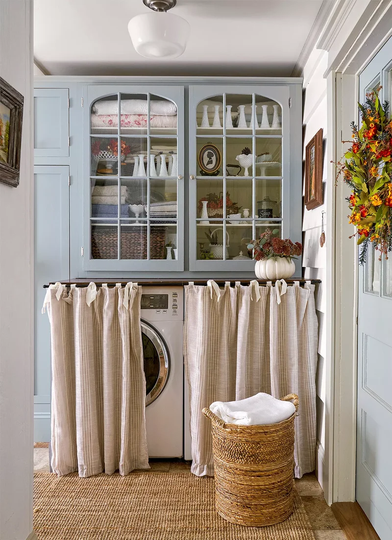 13 Dual-Purpose Mudroom Laundry Room Ideas for Your Home 12 Hidden Washer and Dryer