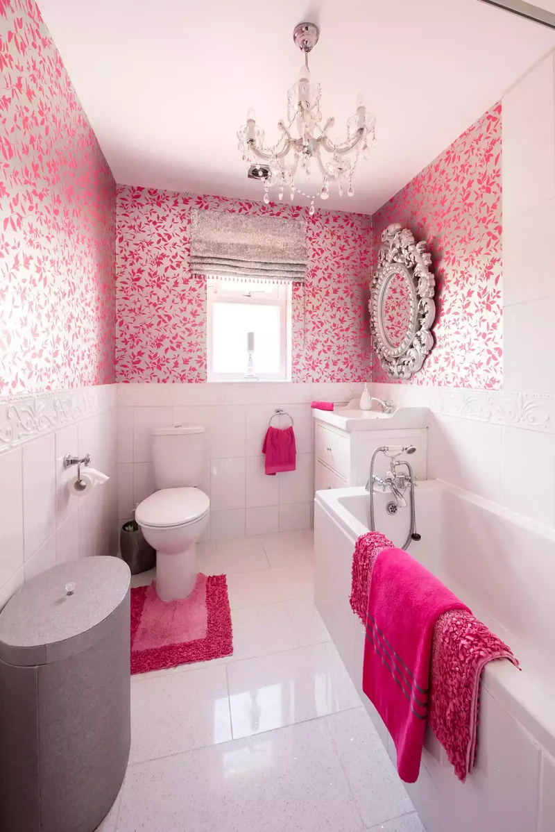 Hot Pink Teen Bathroom