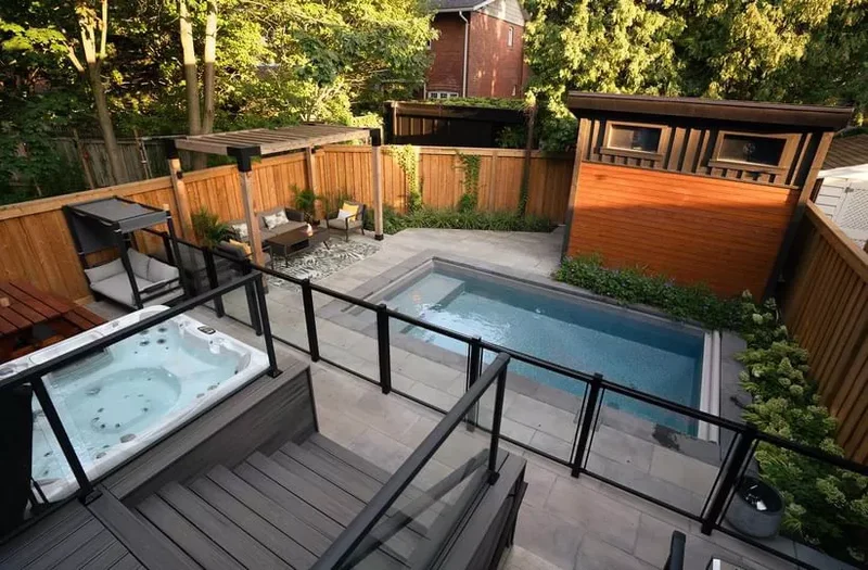 Hot Tub Deck for Small Space