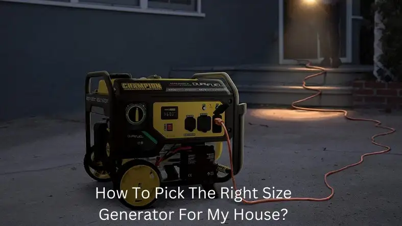 How To Pick The Right Size Generator For My House