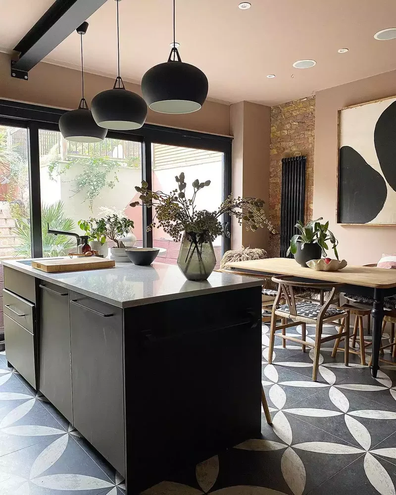 30 Pink Kitchen Designs Showing Pink as the Ideal Neutral 3 Include B&W Elements