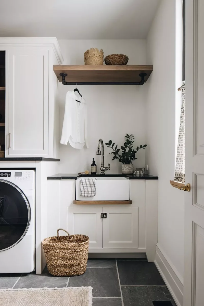 53 Stylish Small Laundry Room Ideas That Work Beautifully 11 Include Farmhouse Accents