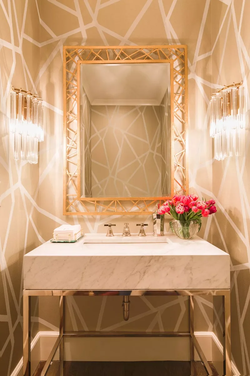 43 Beautiful Powder Room Ideas to Transform Your Half Bath 3 Include Flattering Lighting