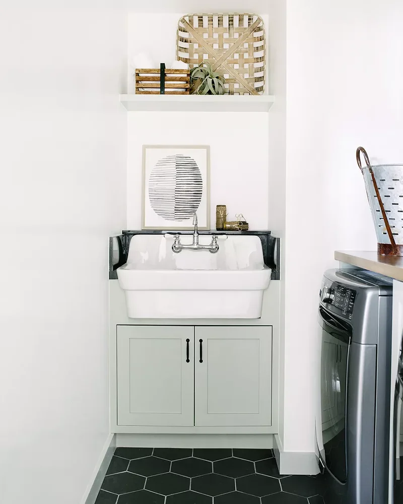 53 Stylish Small Laundry Room Ideas That Work Beautifully 19 Include a Laundry Room Sink Nook