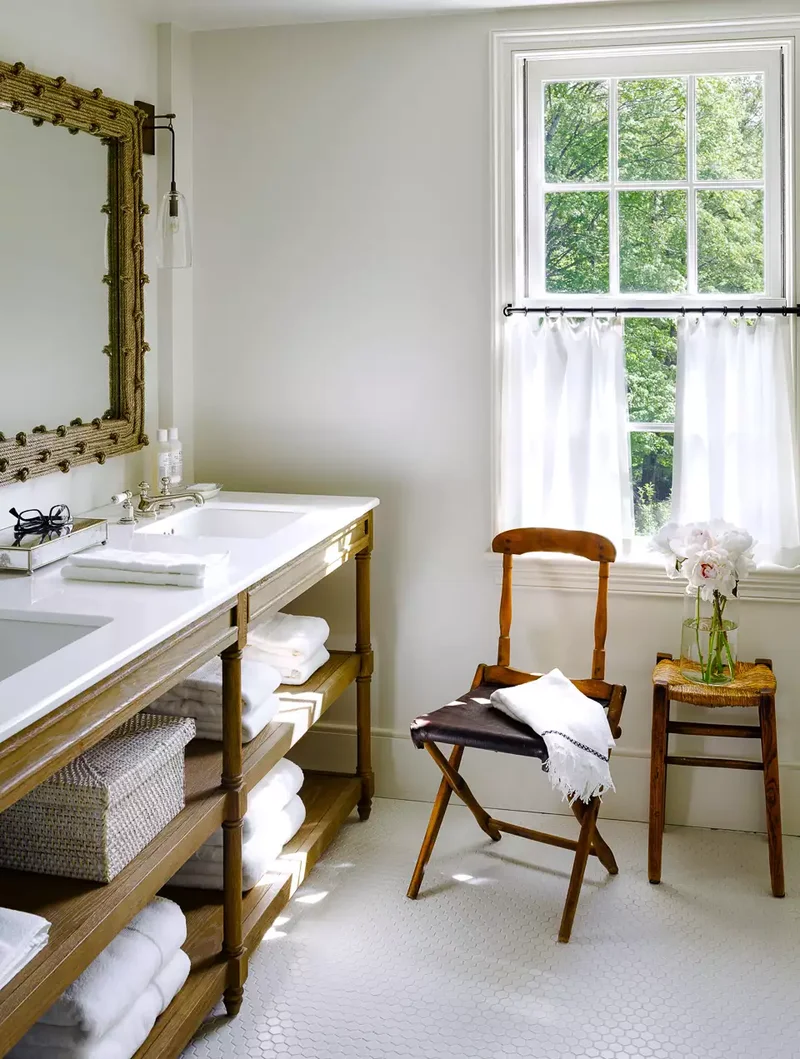 32 Modern Farmhouse Bathroom Designs That Never Go Out of Style 25 Incorporate Antiques