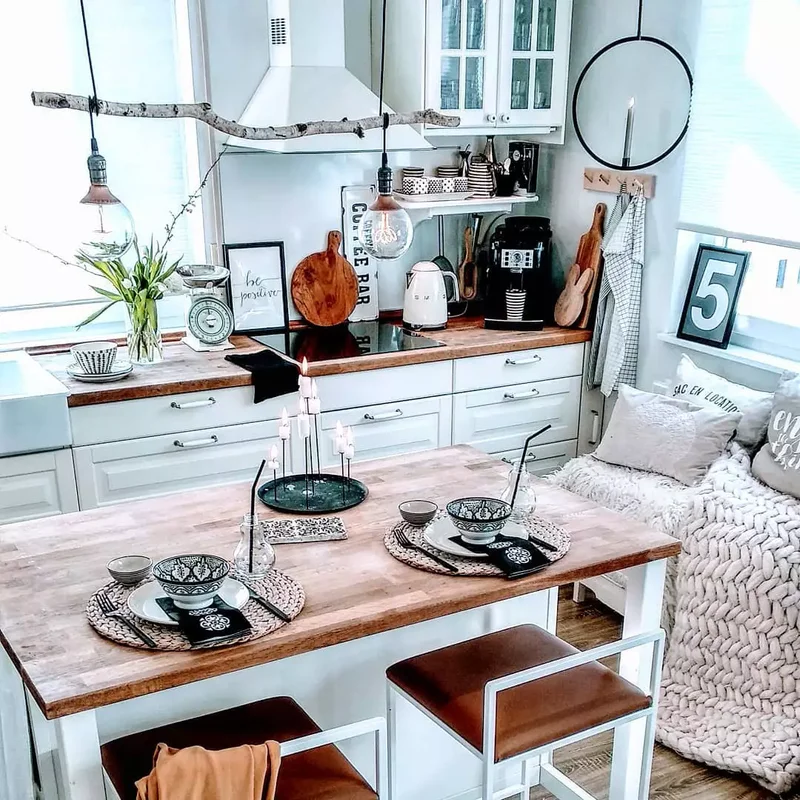 21 Long Kitchen Design Ideas to Make Narrow Spaces Wider 3 Incorporate Different Zones