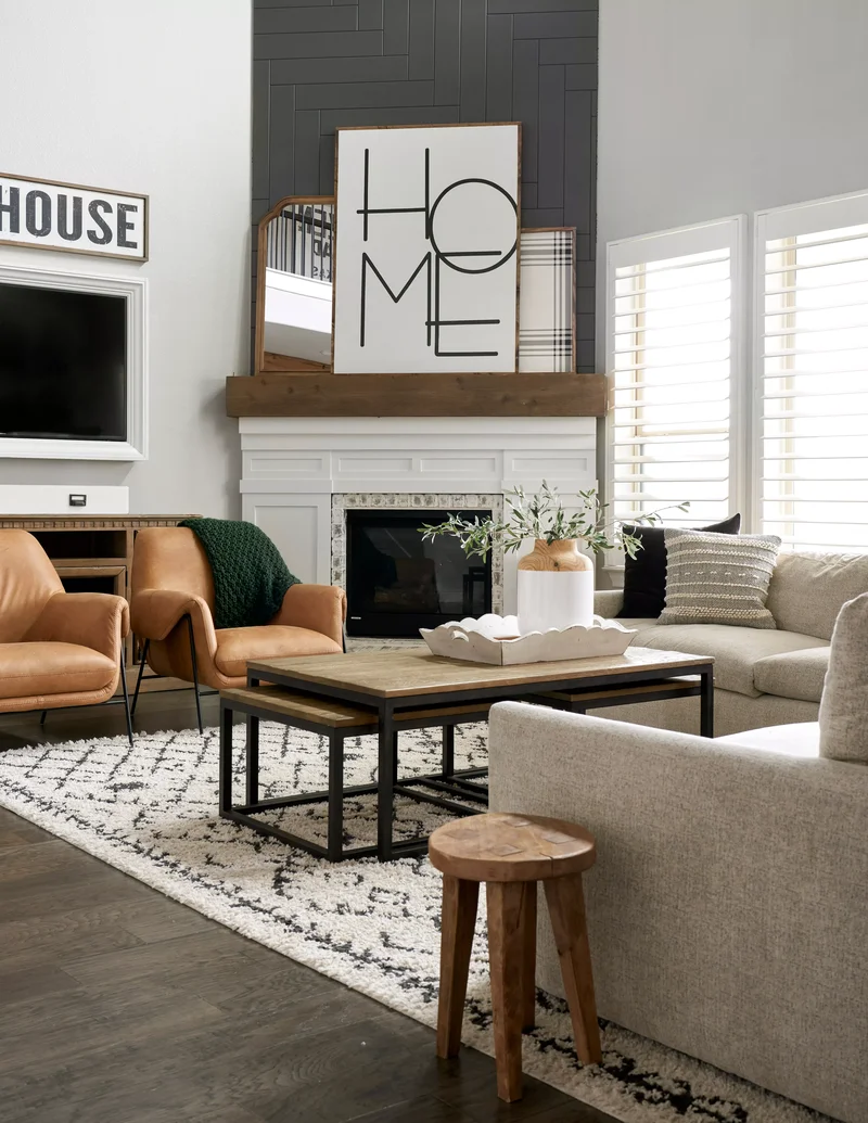 21 Modern Farmhouse Fireplace Ideas for Cozy Charm at Home 15 Incorporate Several Materials