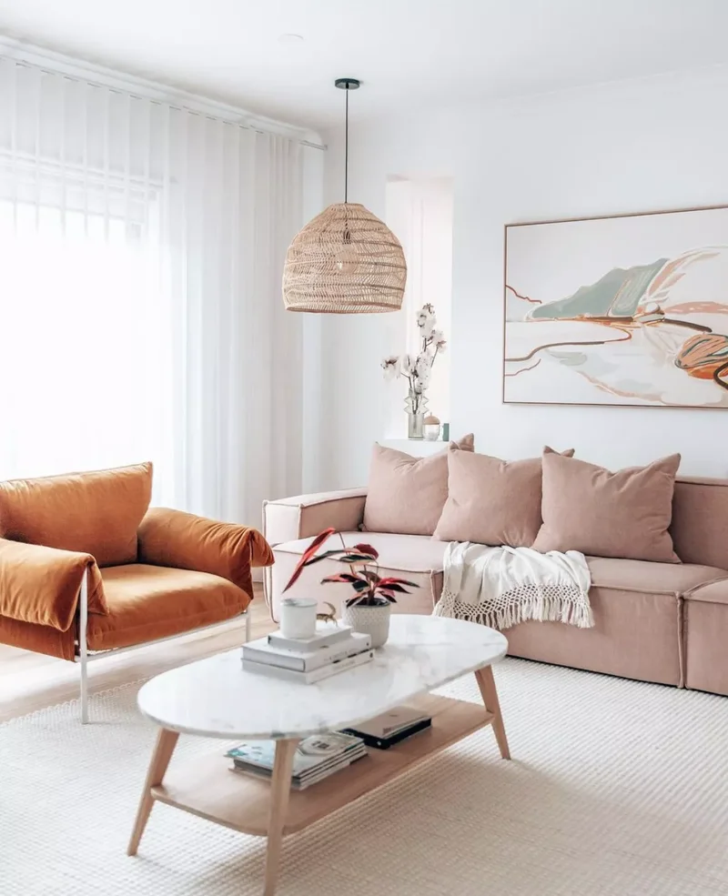 Creating Your Coziest Scandi Living Room This Winter 17 Incorporate Soft Colors