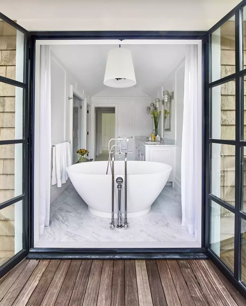 Indoor-Outdoor Bathtub