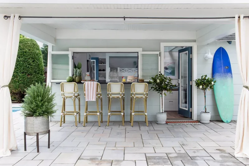 27 Smart and Stylish Small Outdoor Kitchen Design Ideas 7 Indoor-Outdoor Kitchen