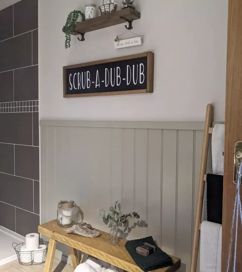 21 Beautiful Sage Green Bathroom Ideas You'll Adore Forever 6 Install Board and Batten