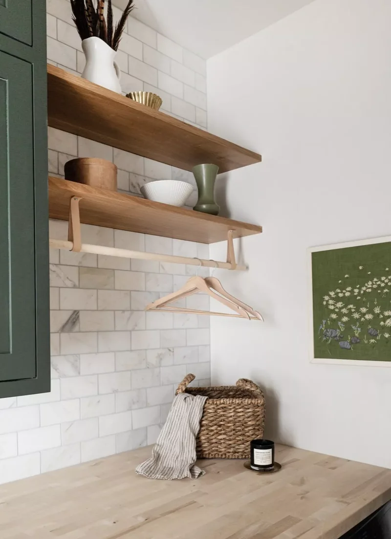 33 Modern Laundry Room Designs That Never Go Out of Style 5 Install Butcher Block