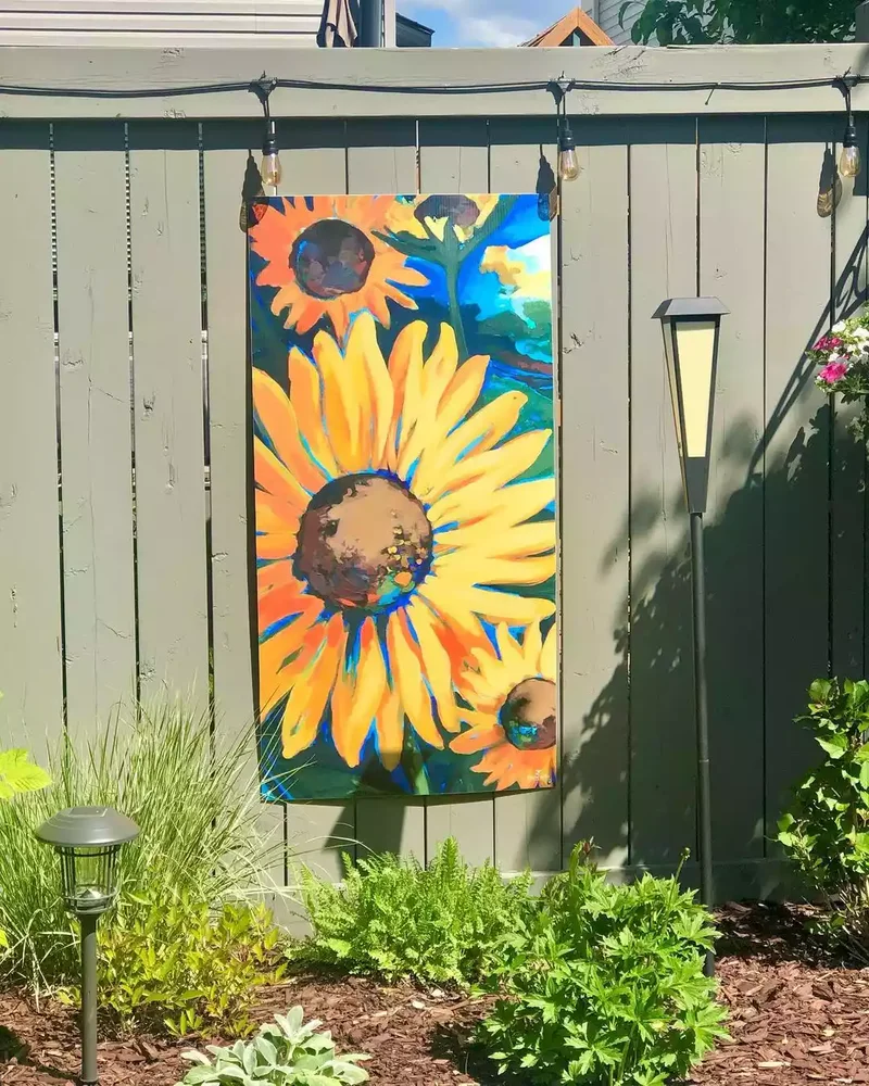 30 Creative Fence Decorating Ideas to Transform Your Yard 26 Install Eye-Catching Art