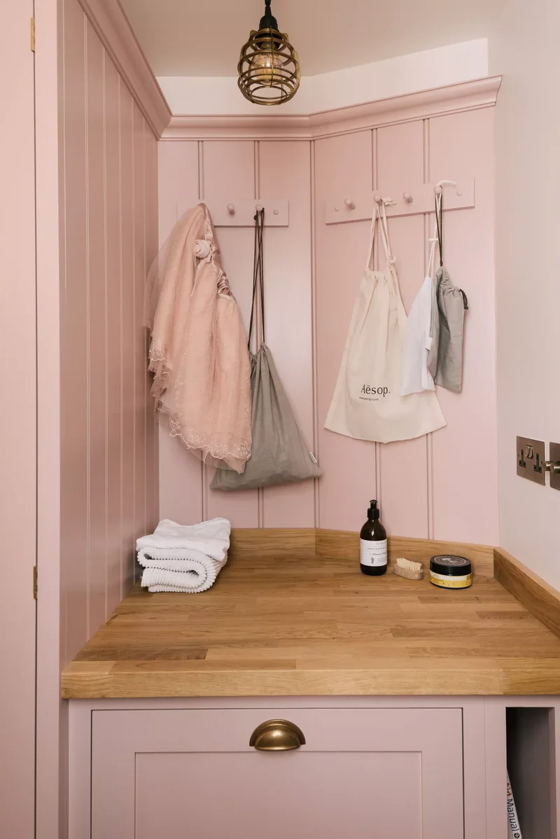 53 Stylish Small Laundry Room Ideas That Work Beautifully 41 Install Peg Rail Storage