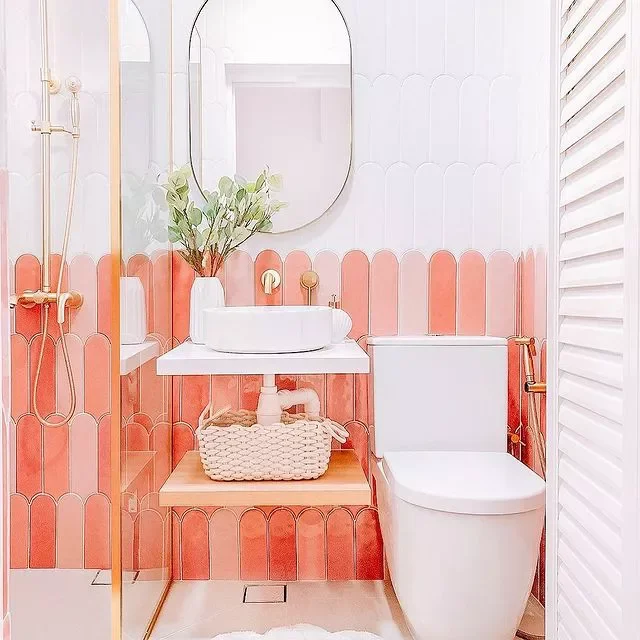 Install Pink Tiles