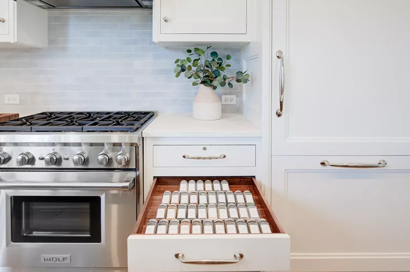 60 Smart Kitchen Cabinet Organization Ideas You'll Love 8 Install Spice Drawers